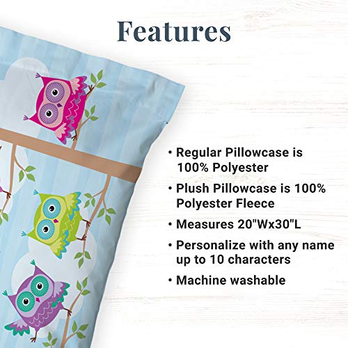  Lets Make Memories Personalized Pillowcase - Customized For Kids - Soft Fabric -Polyester - Standard Pillow Size - Unicorns Design - Personalized With Her Name - Sleep, Nap Girls Pillowcase