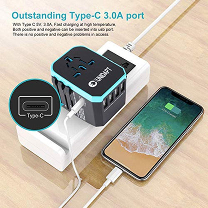  Proglobe Travel Accessories, Luxury Traveling Blanket Set With Universal Travel Charger Adapter For More Than 160 Countries. Great Kit For Airplane And All Travels
