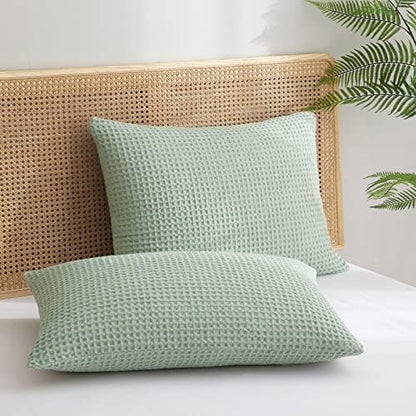  PHF Ultra Soft Waffle Weave Body Pillowcase 20" X 54", No Insert, Breathable & Skin-Friendly Body Pillow Sham With Zipper, Decorative Waffle Weave Body Pillow Cover, White