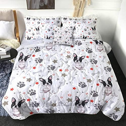 Sleepwish Golden Retriever Bedding Puppy Dog All Season Duvet Insert 3D Pet Themed Animal 4 Pieces, Lightweight Reversible Bedding Sets(King)