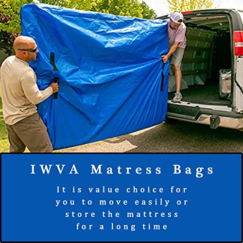  Mattress Storage Bag, Heavy-Duty Waterproof With 8 Handles Mattress Cover For Moving, Strong Zipper, Reusable, Ultra-Thick Mattress Protector (Queen)