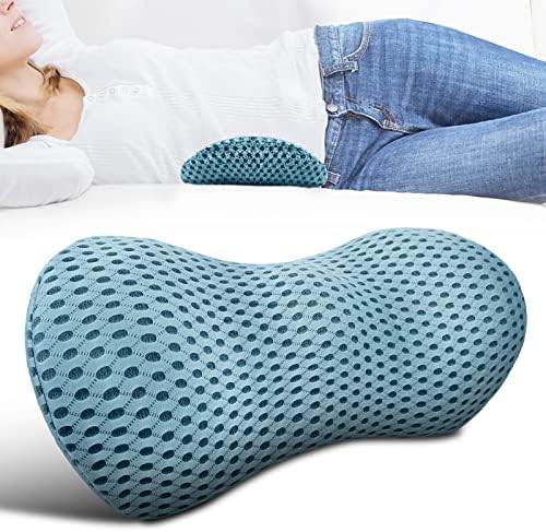 Lumbar Support Pillow - Memory Foam For Low Back Pain Relief, Ergonomic Streamline Car Seat, Office Chair, Recliner And Bed
