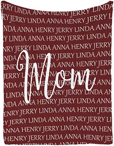  Ottoy Personalized Grandma Blanket Gifts For Grandma Custom Blanket For Grandma Customized Blanket For Grandma Birthday Gifts From Grandchildren, Nana Gifts, Valentines Day Gift 80"x60" For Adults