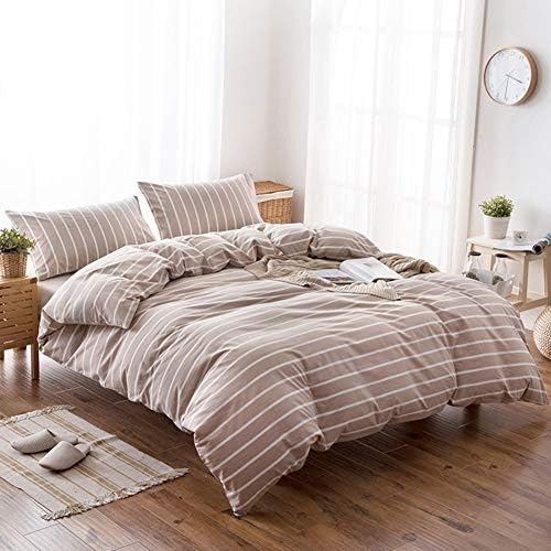  Burnt Orange Duvet Cover Twin Size, 100% Washed Cotton Duvet Cover Set Solid Orange Bedding Set Lightweight Comforter Cover 3 Pieces With Zipper Closure, 1 Duvet Cover 68x90 Inches And 2 Pillow Shams
