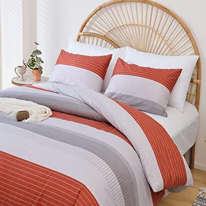  JANZAA Queen Comforter Set Sage Green Comforter Soft Microfiber Queen Bed Set 3 Piece Striped Comforter Set With 2 Pillow Cases Lightweight Fluffy Bedding Down Alternative For All Season