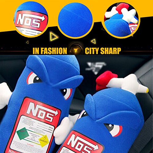  OsAtNb Car Turbo Travel Headrest Pillow Plush Backrest Travel Pillow Memory Foam Car Seat Decor Neck Rest Pillow Sofa Cushion Gift (1xBackrest)