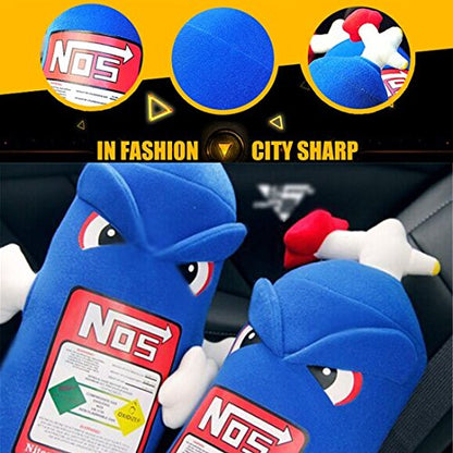  OsAtNb Car Turbo Travel Headrest Pillow Plush Backrest Travel Pillow Memory Foam Car Seat Decor Neck Rest Pillow Sofa Cushion Gift (1xBackrest)
