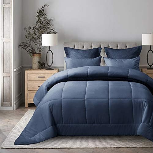  Shatex White King Comforter All Season Bedding Buffy Comforters - King Size Down Comforter Ultra Soft - White Comforter Bedding Duvets & Down Comforters