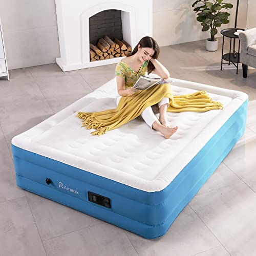  Queen Air Mattress Odor Free, Blow Up Mattress Built In Automatic Pump, Adjustable Double High Air Bed Inflatable To 18 Inches For Camping Travel Or Extra Bed, 78"x60"