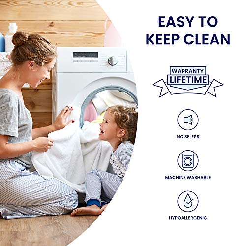  Waterproof Mattress Protector Twin Size, Soft Breathable Cotton Terry Mattress Cover, Washable Noiseless Bed Cover Deep Pocket 8"-21", Twin