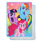  Northwest My Little Pony Rainbow Surprise Oversized Silk Touch Sherpa Throw Blanket, 60" X 80"