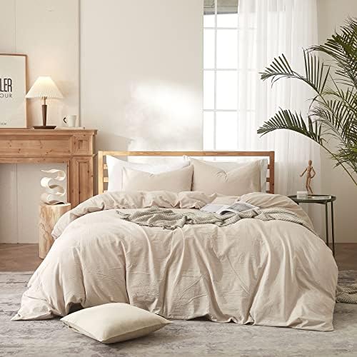  OTOB Green Jersey Duvet Cover Twin Comforter Cover Solid Aesthetic Bedding Set With 2 Pillowcases, 3pcs Jersey Knit Cotton Duvet Cover Set(Green,Twin)