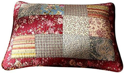  Cotton Patchwork Vintage Antique Floral Fairy Tale Tea Party 26x26 Euro Sham 1 Piece