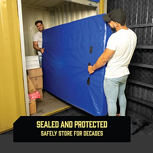  Mattress Bags For Moving With 8 Handles Queen - 2 PACK Extra-Thick Mattress Bag For Moving - Reusable Mattress Storage Bag - Zippered Mattress Cover For Moving, Moving Mattress Bag Protector