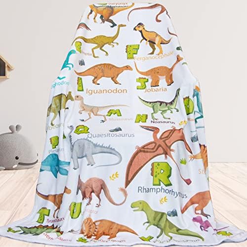  Dinosaur Blanket For Boys Soft Cozy Flannel Warm Kids Dinosaur Throw Blanket Unique Gifts Dinosaur Room Decor Blanket For Teens Kids For Couch Sofa Bed Dino Blanket For Girls Teens 50"x60"