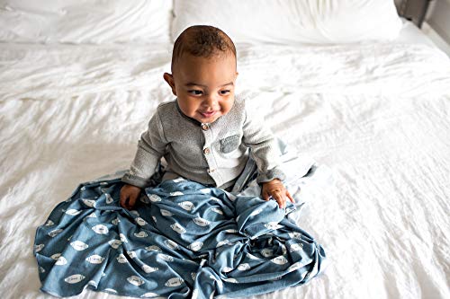  Large Premium Knit Baby Swaddle Receiving Blanket Quarterback