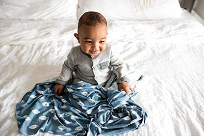  Large Premium Knit Baby Swaddle Receiving Blanket Quarterback