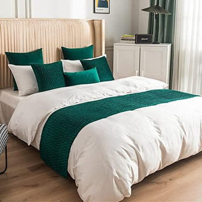  Hotel Bed Runner Scarf Bedroom Modern Bedspreads Decoration For Queen King Double Single Size Bed Throws For Foot Of BedTail Towel Bedding Protection, 180X45cm For 1.5m Bed