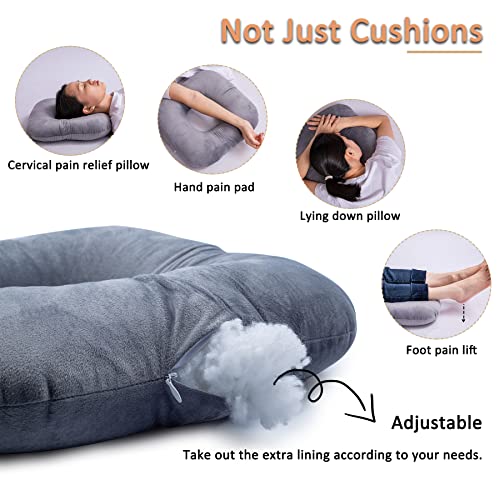 Hshbxd Donut Pillow For Tailbone Pain Relief Cushion, Sciatica Pain Relief Pad For Hemorrhoids, Pregnancy, Prostate And Surgery Recovery, Cushion Suitable For Office, Long Travel, Car And Home Sofa