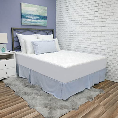  Luxury UltraLOFT Gel Microfiber Mattress Pad, Queen, White