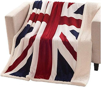  Brandream Super Soft Fleece Blanket British Flag Throw Blankets Teens Boys Adults Cuddling Blankets 51 X63