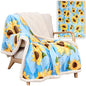  Unflower Blanket - 50x60 Inch Lightweight And Luxuriously Ultra Soft Bright And Cheerful Sunflower Throw Blanket - Beautiful Sunflower Decor For Bedroom Or Living Room