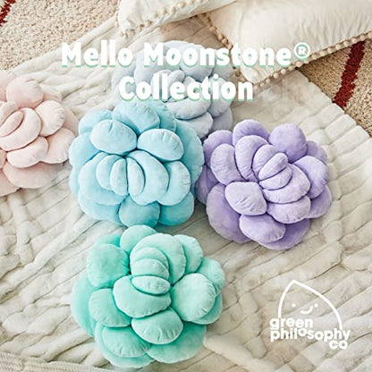  Mello Moonstone 3D Succulent Plant Pillow Aurora Green Bed Flower Decorative Cute Soft Sofa And Chair Plush Throw Cushion Great For Plant Lovers Green Thumb Friends And Family Accent Decor Gift