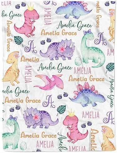  Personalized Baby Blankets For Girls, Customized Baby Blankets For Girls, Highland Cow Baby Blanket, Best Gift For Baby, Newborn, New Mom, Super Soft Plush Fleece, 30''x40''