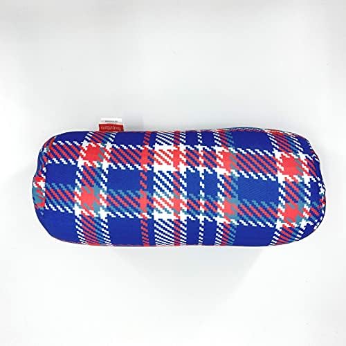  Bookishbunny Microbead Cylindrical Bolster Roll Pillow 14" X 6" (Daisy-Navy)