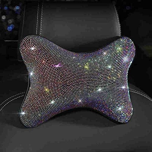  Car Neck Pillow Decoration, MoreChioce 3D Bling Rhinestone Glitter Crystal Car Interior Styling Accessories Car Interior Decoration Cover