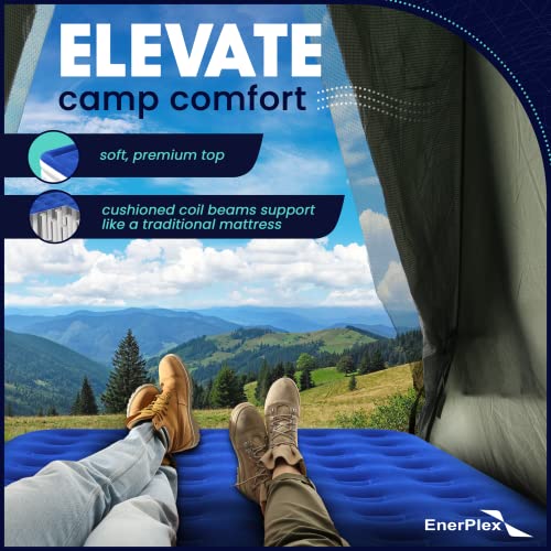  Never-Leak Camping Series Twin/Queen Camping Airbed With High Speed Pump Air Mattress Single High Inflatable Blow Up Bed For Home Camping Travel
