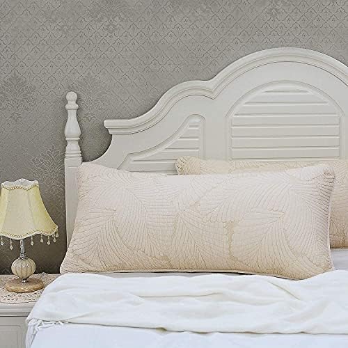  Quilted Pillow Shams King Size Set Of 2 Cotton Coastal Beach Decorative Pillow Covers Navy Blue Nautical Seashells Bedroom Decor