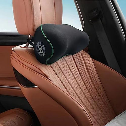  Really Soft Car Headrest Pillow, Car Pillow For Driving With Adjustable Strap, 100% Memory Foam Neck Pillow, Breathable Removable Cover & Ergonomic Design - Travel Car Neck Pillow(Lightblue Side Rope)