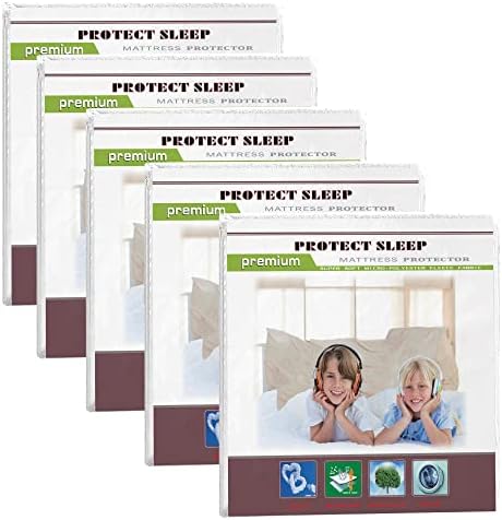  , Ultra Soft-Premium Zippered Mattress Protector Cover, Water Proof, Breathable And Noiseless, Fits Mattress 6 To 9-Inch, Twin, White