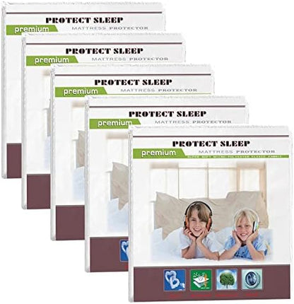  , Ultra Soft-Premium Zippered Mattress Protector Cover, Water Proof, Breathable And Noiseless, Fits Mattress 6 To 9-Inch, Twin, White