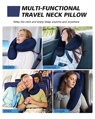  BLABOK Airplane Pillow Comfortable And Portable, Travel Neck Pillow With Washable Cover (C4)