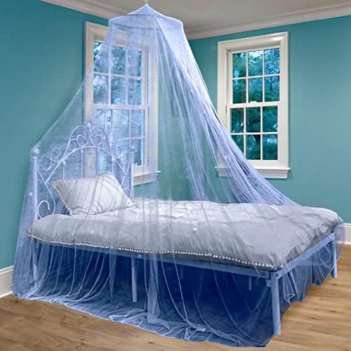  D Canopy For Girls With Glowing Stars - Princess Pink Baby Canopy For Bed, Netting Room Decor, Ceiling Tent, Canopy For Crib | Single, Twin, Full, Queen Size Kids Bed Curtains, Fire Retardant Fabric