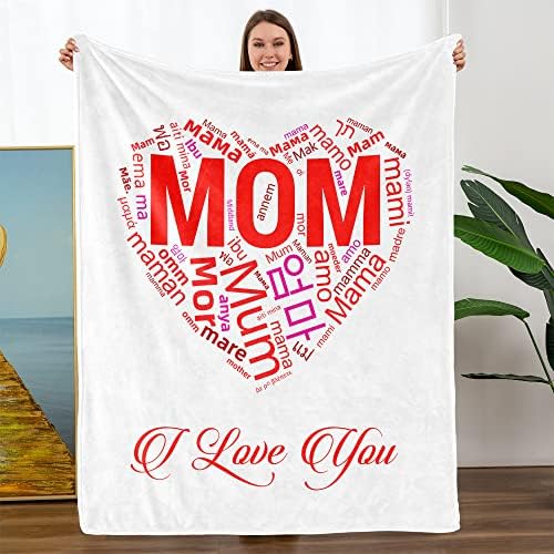  Gifts For Mom, Mothers Day Birthday Gifts For Mom, Blanket To My Mom Gift From Daughter Son, Mother's Day, Mom Blanket 56 X71
