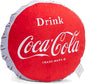  Drink Coca-Cola Bottle Cap 16 Inch Plush Polyester Embroidered Pillow