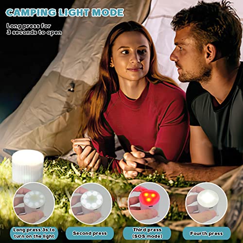  Mini Portable Air Pump For Inflatables, Electric Pump For Air Mattress Sleeping Pad, Rechargable USB Small Travel Air Pump With LED Lighting, Tiny Pump For Swimming Rings Bed Pool Toy (White)