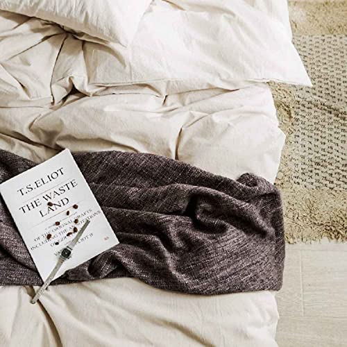  Beige Duvet Cover Queen Size, Soft Farmhouse Bedding Comforter Cover Set 3 Pieces With Zipper Closure, 1 Lightweight Microfiber Duvet Cover 90x90 Inches And 2 Pillow Shams For Women Men