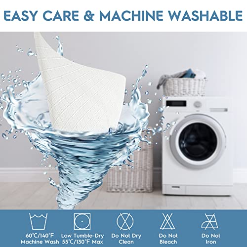  Viewstar Waterproof Mattress Protector Queen Bamboo Mattress Protector Soft Cooling Mattress Cover, Noiseless 3D Air Fabric Surface And Vinyl Free TPU, 18 Inch Deep Pocket (60 X 80inch)