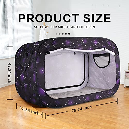  Op Up Privacy Tent For Indoor Use Bed Canopy For Sleeping Bed Tent Double Door With Mosquito Mesh Window