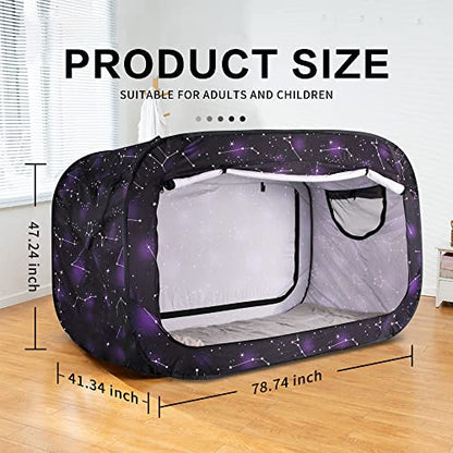  Op Up Privacy Tent For Indoor Use Bed Canopy For Sleeping Bed Tent Double Door With Mosquito Mesh Window
