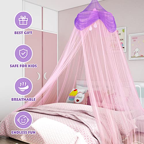  Kids Bed Canopy: Mosquito Net Canopy Curtains Canopy Bed Curtains Kids Bed Canopy Tent Princess Canopy Reading Nook Canopies Baby Girls Room Decor Crib Single, Twin, Full, Queen Bed Canopy