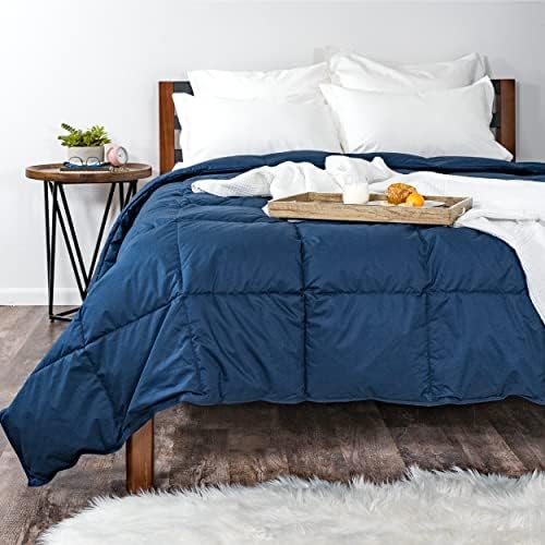  Medium Warmth Premier Down Comforter With Sewn In Duvet Corner Loop Attachments, King/California King Size Bed, White