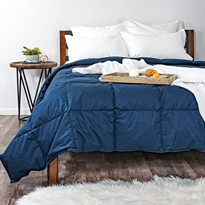  Medium Warmth Premier Down Comforter With Sewn In Duvet Corner Loop Attachments, King/California King Size Bed, White