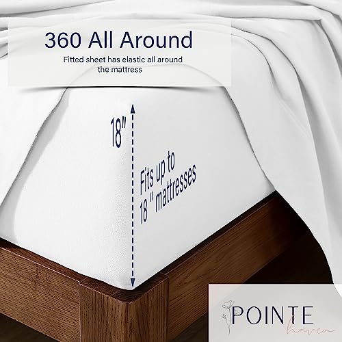  Pointehaven 180 GSM Velvet Feel Luxury 100% Cotton Printed Flannel Sheet Set,4PCS, Queen, Cats - Warm & Cozy - Pre-Shrunk -Deep Pockets - Elastic All Around-Comfy Double Brushed -