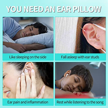  ZZYYZZ Pillow With Ear Hole, Pain Relief Ear Pillow, Ear Guard Pillow, Side Sleeping Pillow For Ear Piercing Ear Pain Ear Inflammation Pressure Sores,C