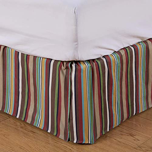  IEnd Accents Tammy Multicolor Stripe Western Bedskirt, King
